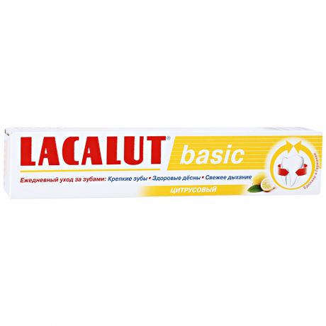 Зубная паста Lacalut basic Цитрус уход за деснами 75 мл