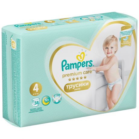 Подгузники-трусики Pampers Premium Care Pants Maxi 4 (9-15 кг, 38 штук)