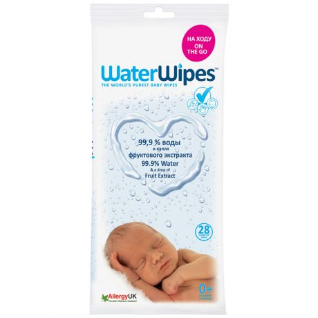 Влажные салфетки детские WaterWipes 28 штук