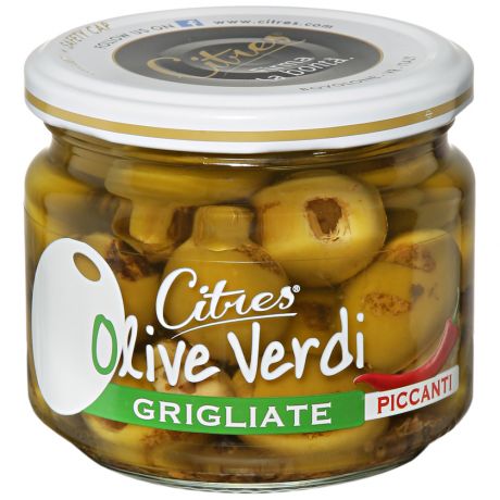 Оливки Citres Olive Belle di Cerignola denocciolate grigliate (Белле ди Чериньола) на гриле без косточки 230 г
