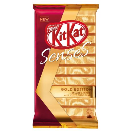 Шоколад KitKat Senses карамельный белый и молочный с хрустящей вафлей 0,112кг