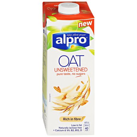 Напиток овсяный Alpro без сахара обогащенный кальцием и витаминами 1 л