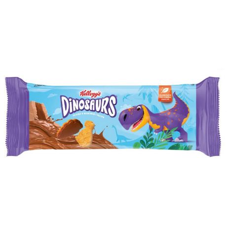 Печенье Kellogg’s Dinosaurs сахарное в молочной глазури 127 г