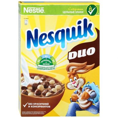 Завтрак Nesquik Duo шоколадный 375г