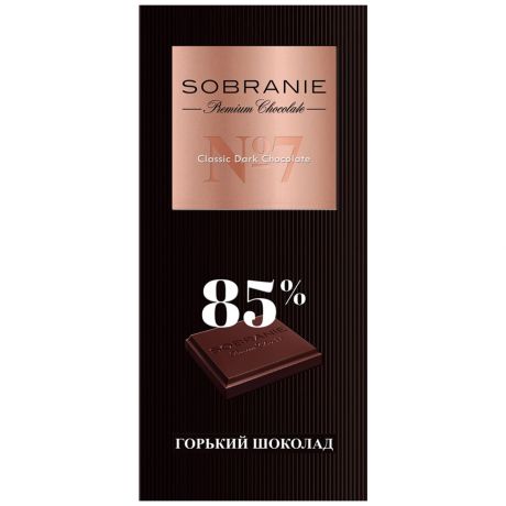 Шоколад горький Sobranie 85% 90 г