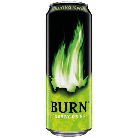 Энергетический напиток Burn Apple Kiwi 449 мл