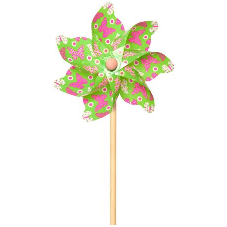 Игрушка Ветрячок ЯиГрушка Бабочки зеленый 48 см