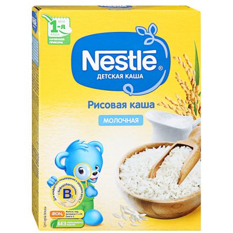 Каша рисовая Nestle молочная быстрорастворимая с 5 месяцев 220 г