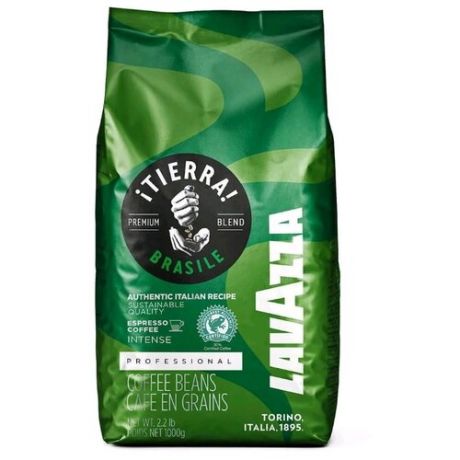 Кофе в зернах Lavazza Tierra Brasile, арабика/робуста, 1 кг
