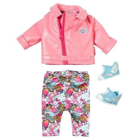 Zapf Creation Одежда для скутериста для куклы Baby Born 825259 розовый/голубой