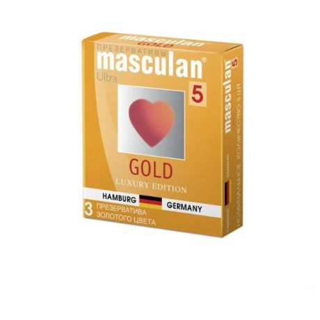 Презервативы masculan 5 Ultra Gold (3 шт.)