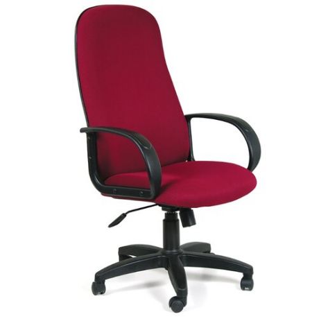 Компьютерное кресло Chairman 279 для руководителя, обивка: текстиль, цвет: TW 13 красный