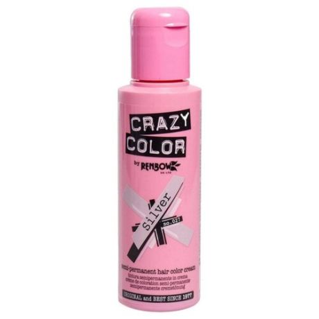 Краситель прямого действия Crazy Color Semi-Permanent Hair Color Cream Silver 27, 100 мл