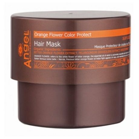 Angel Provence Маска для волос защита цвета с цветком апельсина, 500 мл