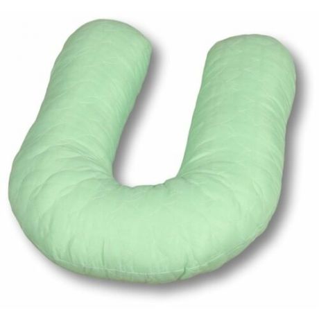 Подушка АльВиТек Бамбук-U-280 холфит-шарики/микрофибра зеленый