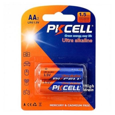 Батарейка PKCELL Ultra Digital Alkaline AA/LR6 2 шт блистер