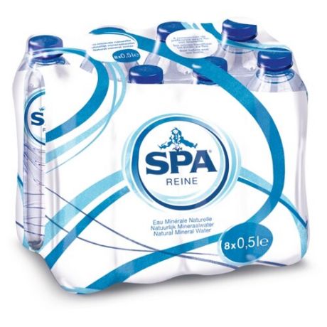 Питьевая вода SPA Reine негазированная, ПЭТ, 8 шт. по 0.5 л
