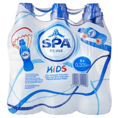 Питьевая вода SPA Reine негазированная, ПЭТ спорт, 6 шт. по 0.33 л