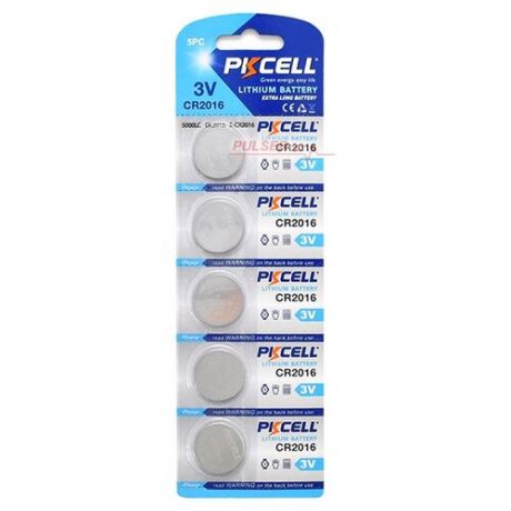 Батарейка PKCELL Lithium Button Cell CR2016 5 шт блистер