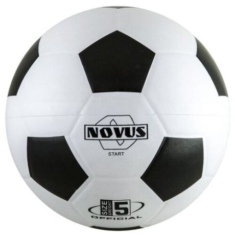 Футбольный мяч Novus START черный/белый 5