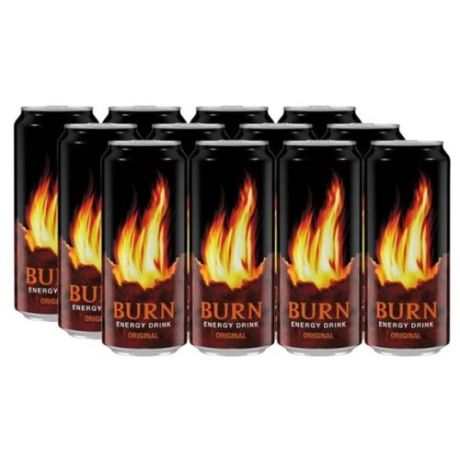 Энергетический напиток Burn Original, 0.449 л, 12 шт.