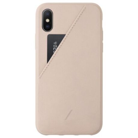 Чехол Native Union CLIC CARD для Apple iPhone Xs Max rose