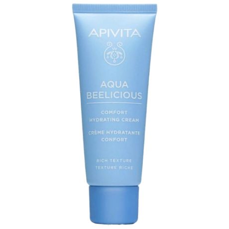 Apivita Aqua Beelicious Comfort Hydrating Cream Увлажняющий крем для лица насыщенной текстуры, 40 мл
