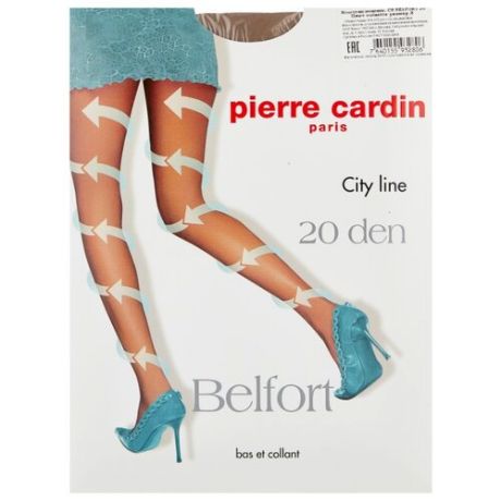 Колготки Pierre Cardin Belfort, City Line 20 den, размер III-M, noisette (бежевый)