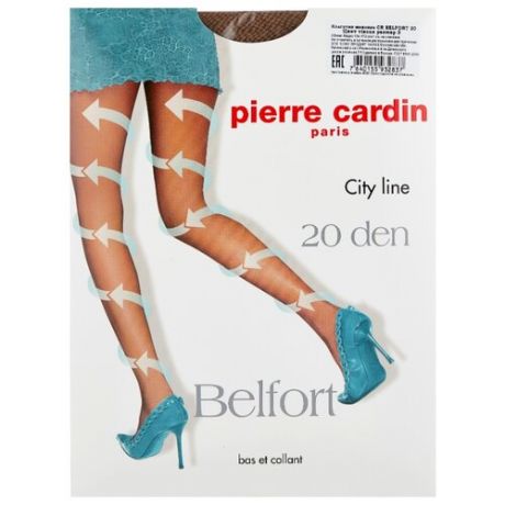 Колготки Pierre Cardin Belfort, City Line 20 den, размер III-M, visone (бежевый)