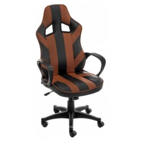 Компьютерное кресло Woodville Lambo офисное, обивка: искусственная кожа, цвет: черный/коричневый