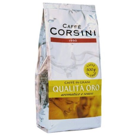 Кофе в зернах Caffe Corsini Qualita Oro, арабика/робуста, 500 г