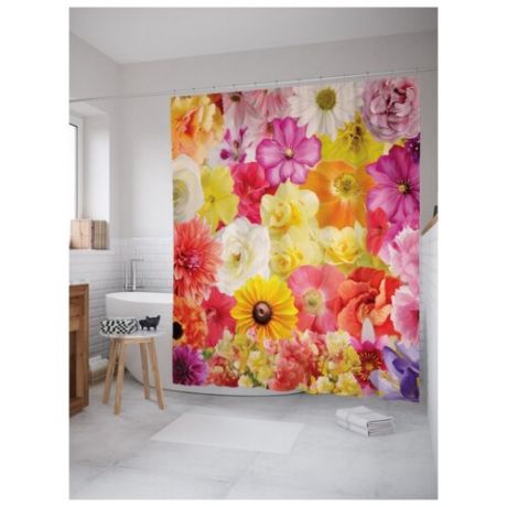 Штора для ванной JoyArty Коллекция цветов 180х200 (sc-12327)