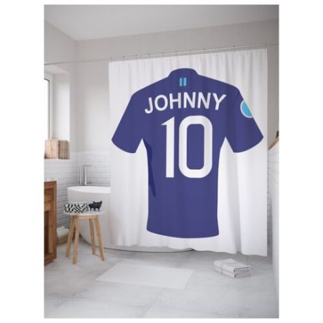 Штора для ванной JoyArty Футболка Джонни 10 180х200 (sc-5069)