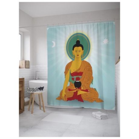 Штора для ванной JoyArty Символ буддизма 180х200 (sc-10033)