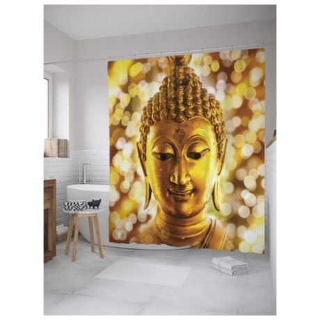 Штора для ванной JoyArty Будда в бликах 180х200 (sc-10030)