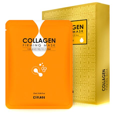 D’RAN Collagen Firming Mask Коллагеновая укрепляющая маска, 25 мл, 10 шт.