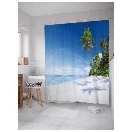 Штора для ванной JoyArty Белеющий пляж 180х200 (sc-12491)