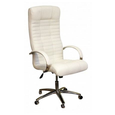 Компьютерное кресло Креслов Атлант КВ-02-131112, обивка: искусственная кожа, цвет: белый