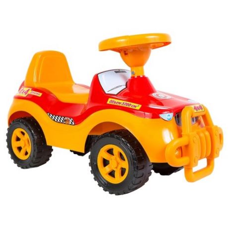 Каталка-толокар Orion Toys Джипик (105) со звуковыми эффектами оранжевый