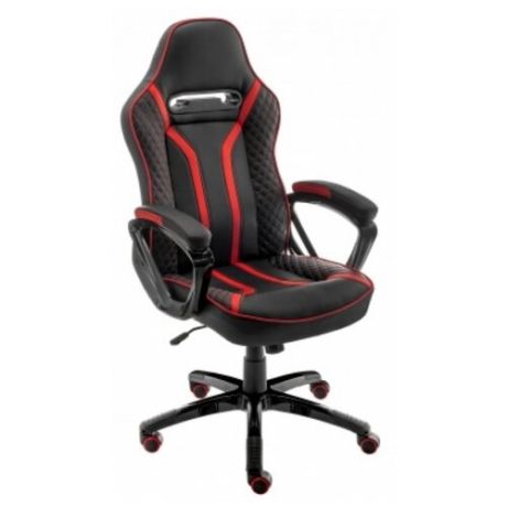 Компьютерное кресло Woodville Lazer офисное, обивка: искусственная кожа, цвет: черный/красный