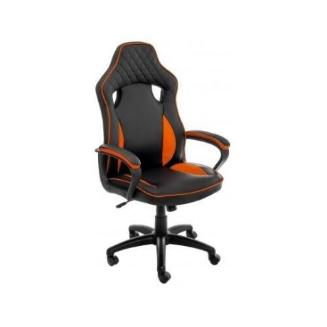 Компьютерное кресло Woodville Anger офисное, обивка: искусственная кожа, цвет: черный/оранжевый
