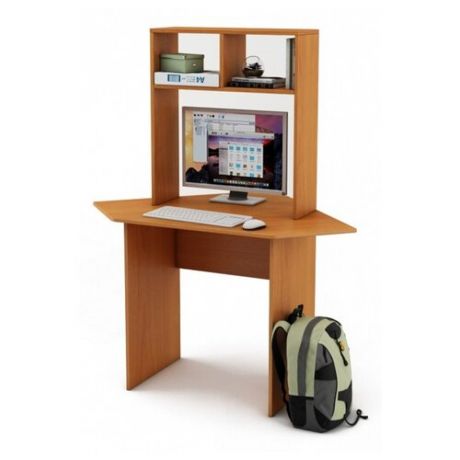 Компьютерный стол угловой Владимирская мебельная фабрика Лайт-УН, 85х85 см, цвет: вишня оксфорд