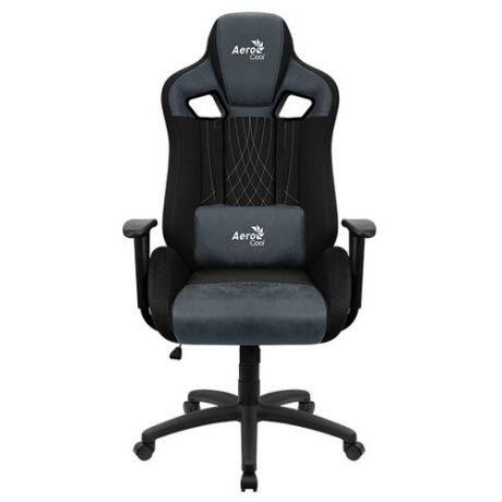 Компьютерное кресло AeroCool Earl игровое, обивка: текстиль/искусственная кожа, цвет: steel blue