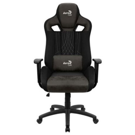 Компьютерное кресло AeroCool Earl игровое, обивка: текстиль/искусственная кожа, цвет: Iron Black