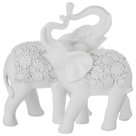 Статуэтка Lefard Слоны, 17 см белый