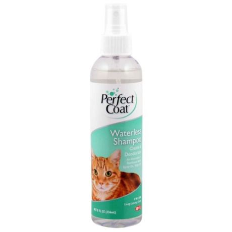 Шампунь 8 In 1 Perfect Coat Waterless Shampoo не требующий смывания для кошек 236 мл