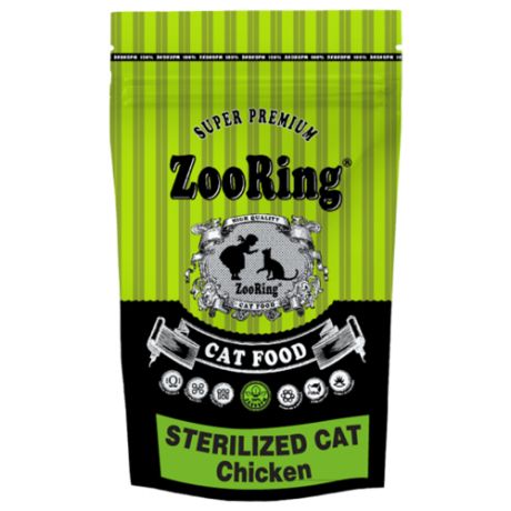 Корм для стерилизованных кошек ZooRing с курицей 350 г