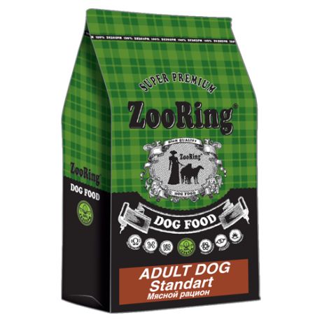 Сухой корм для собак ZooRing Standart мясное ассорти 10 кг