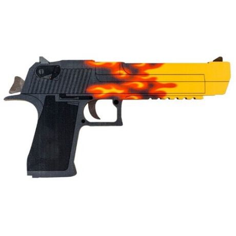Пистолет Maskbro Desert Eagle Пламя из Counter-Strike деревянный (1120-002)