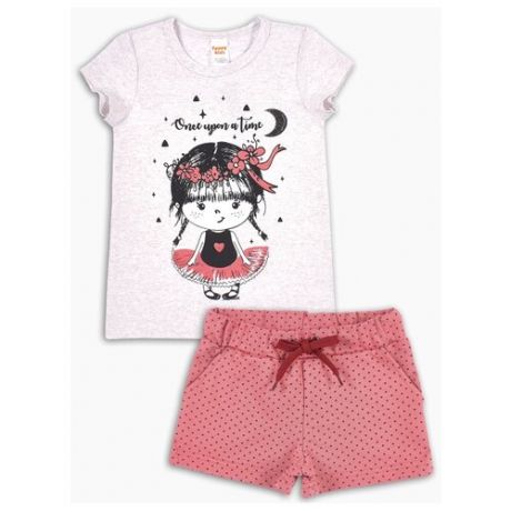 Комплект одежды Веселый Малыш размер 116, белый/красный